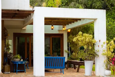 Casa colonial e mata atlântica para fotos e filmes