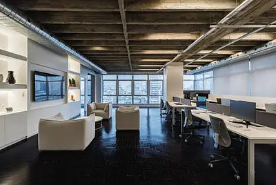 Escritório, cozinha e studio. Moderno, com pé direito alto, iluminado e com vista deslumbrante 